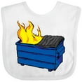 thumbnail image 3 of Inktastic Dumpster Fire Boys or Girls Baby Bib, 3 of 4
