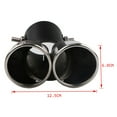 thumbnail image 5 of Car Accessories Car Decoration Easy to installation Chrome Car Exhaust Tail Muffler Pipe Stainless Steel Curved Exhaust Pipe Refit Accessories MULTICOLOR 1, 5 of 8