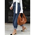 thumbnail image 4 of Vaqueros elegantes, holgados y de cintura alta, para mujer, talla 10, 4 of 7