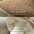 thumbnail image 5 of Phantoscope Mushroom Shaped Throw Pillow, Teddy Fleece Plush Decorative Accent Cushion, 16 x 14 inch, Beige, Cute Summer Home Decor for Couch, Sofa, Bed & Chair, 5 of 6