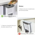 thumbnail image 3 of Kitchen Trash Can Plastic Collapsible 2 Gallon Wall Mounted for Cabinet Door Hanging Garbage Bin White, 3 of 7