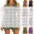 thumbnail image 3 of Qingpeng Womens Two Piece Sets Sleeveless V Neck Button Down Tank Tops and Shorts Business Casual Office Work Fashion Outfits, 3 of 6