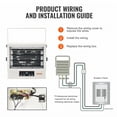 thumbnail image 6 of VEVOR Electric Garage Heater, 5000-Watt Digital Fan-Forced Wall/Ceiling Mount Shop Heater, with Remote Control Overheat Protection, Hardwired Heater with 9-Hour Timer, Ideal for Workshop, ETL Listed, 6 of 9