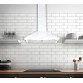 thumbnail image 4 of Ancona 30 Po. 280 CFM Capot Mural Convertible en Pyramide Blanc, 4 of 8