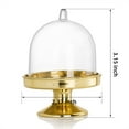 thumbnail image 2 of Topboutique 12 Pcs Mini Cake Stand with Lid Plastic Cupcake Display Plate with Dome Cover Dessert Container Chocolate Candy Case for Birthday Wedding Tea Party Supplies (Gold), 2 of 7