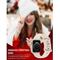 thumbnail image 5 of Wearlizer Christmas Engraved Band Compatible with Apple Watch Band 38mm 40mm 41mm 42mm 44mm 45mm 49mm Women Men, Silicone Snowman Santa Claus Holidays Strap for iWatch Series Ultra SE 9 8 6 5 4 3 2 1, 5 of 6