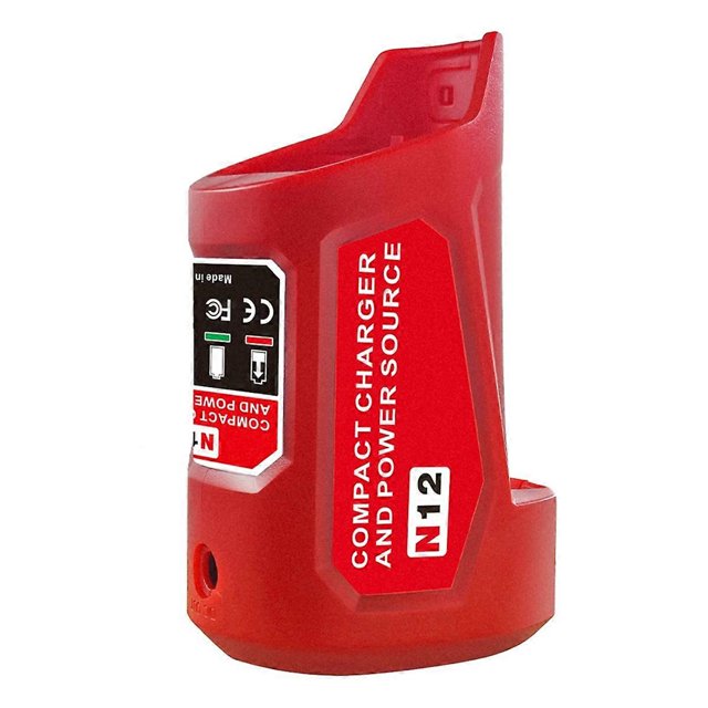 N12 Battery Power Source Adapter for Milwaukee 12V M12 Battery Power Wheel Charger Adapter with 12V