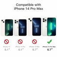 thumbnail image 2 of JETech Magnetic Case for iPhone 14 Pro Max 6.7-Inch Compatible with MagSafe Wireless Charging, Shockproof Phone Bumper Cover, Anti-Scratch Clear Back (Black), 2 of 7