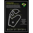 thumbnail image 2 of Rogan, Mark 12x14 White Modern Wood Framed Museum Art Print Titled - Interlagos BL, 2 of 4