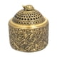 thumbnail image 1 of Quemador de incienso de latón chino, soporte de incienso de grúa tallada, diseño Retro con tapa de tortuga, adorno de mesa para estante para sala de, 1 of 8
