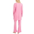 thumbnail image 3 of MUK LUKS Anything 3 Piece Sleep and Lounge Set, Pink/Lacey Floral, 2X, 3 of 7