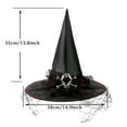 thumbnail image 5 of WIBACKER 5-Pieces Girls Halloween Skeleton Costume Set 2-8Y Kids Tutu Skirt with Cape, Headband, Witch Broom and Hat, Toddler Dress Up Gift, 5 of 10