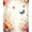 Peach, Pattern 1, variant on ODIKA 4'x6' Machine Washable Non-Slip Area Rug, Whimsical Insect & Floral Print Artistic High Traffic Rug, Peach, 156120