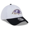 thumbnail image 3 of Men's New Era White/Black Baltimore Ravens 2024 NFL Training Camp 39THIRTY Flex Hat, 3 of 5