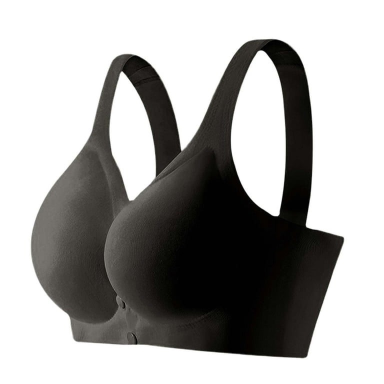 Brasieres De Lactancia Para Mujer Nirsing Bras Supportive Bra Breastfeeding Maternity Open Buckle Thin Black XXL Walmart