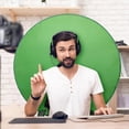 thumbnail image 4 of Green Screen Backdrop Photography Background Cloth for Game Live Photos Video Studio Folding Reflector Backdrop 75cm, 4 of 5