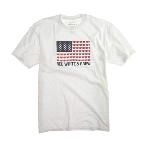 Camiseta gráfica Ecko Unltd blanca y cerveza para hombre Ecko Unltd pequeña