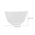 thumbnail image 3 of Taxenne White Silicone Mixing Bowl 12.5x8CM , Anti-Drop Prep Bowl for Measuring, Serving Sauce, Snacks, Honey, and Seasoning, 3 of 10