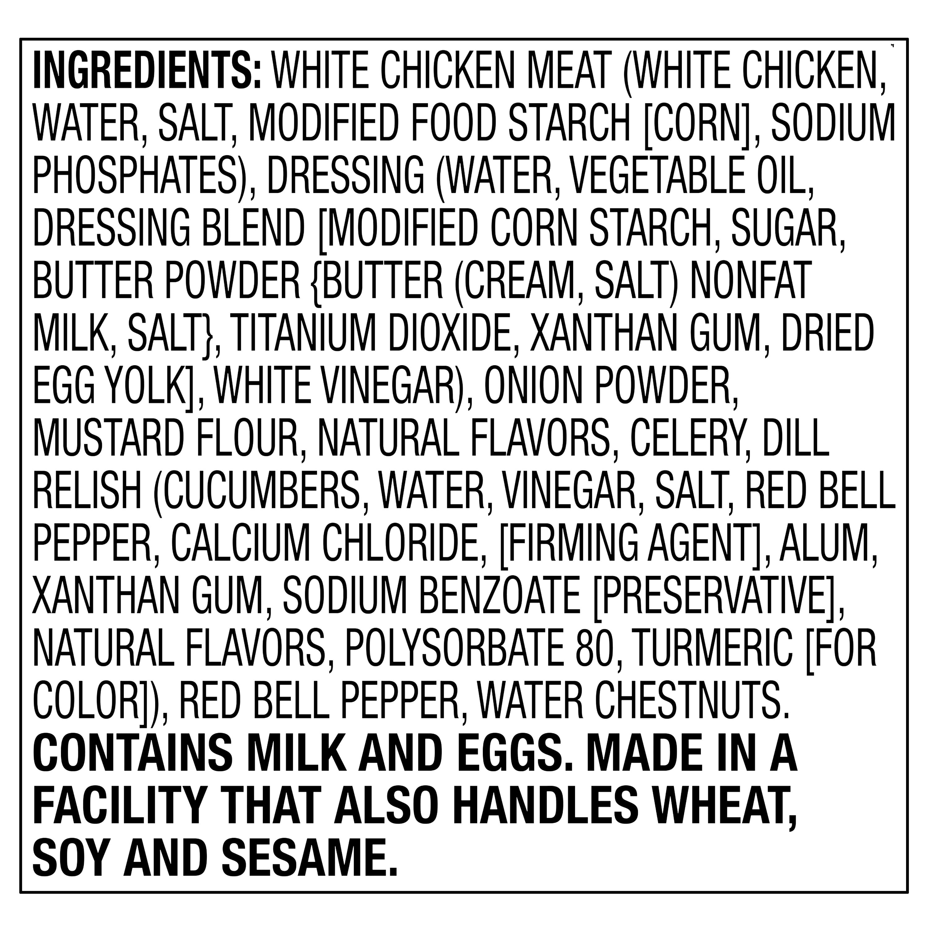 (12 pack) Great Value Premium White Chicken Salad Pouch, Ready-to-Eat, 2.6 oz, Shelf-Stable
