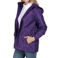 thumbnail image 6 of totes Womens Rain Jacket with Hood Rain Coat for Women Waterproof Womens Coats, Plum, Large, 6 of 7