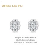 ZHOU LIU FU 925 Sterling Silver Stud Earrings Blind Box Dainty Mystery Jewelry for Women