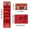 thumbnail image 2 of 2025 Christmas Red Envelopes, Santa Claus Dollar Envelopes, DIY 6-Slot Folding Money Envelopes with Gold Foil, Festive Holiday Gift Envelopes for Xmas Party, New Year & Xmas Gifts, 2 of 4