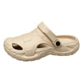 thumbnail image 4 of Rokment Mens Orthopedic Closed Toe Walking Slides Sandals with Back Strap EVA Arch Support Comfortable Non Slip Nursing Work Clogs Garden Shoes Beach Pool Slippers Indoor Outdoor Khaki Size 8, 4 of 4