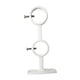 thumbnail image 1 of Soporte de barra de cortina doble de repuesto para toalleros, soporte de aleación de aluminio Blanco, 1 of 9