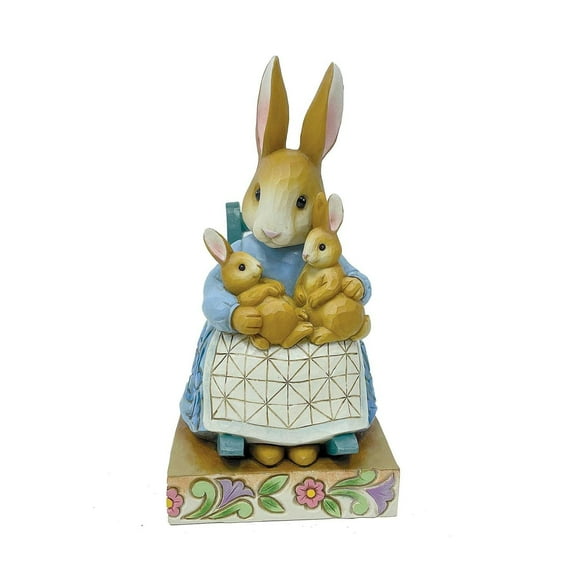 Enesco Jim Shore Mrs. Rabbit in Rocking Chair with, Figurine, 5.35in H