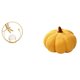 thumbnail image 1 of Escultura De Bola De Calabaza De Cristal, Figura De Metal, Adorno Decorativo De Peluche, Estatua, Soporte, Cojín Para Pasillo, Chimenea, Dormitorio, Sala De Estar, Oficina, 1 of 8
