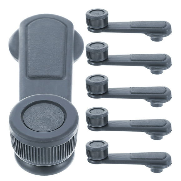 BESTYASH 6Pcs Window Crank Replacement Car Window Crank Handle Black ABS Manual Operation for Vehicle Upgrades