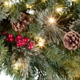 thumbnail image 5 of Haute Decor 9 Foot Pre Lit Christmas Garland w/ 100 LED Warm White Lights, Red Berries, Real Pinecones, 5 of 8