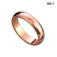 thumbnail image 2 of Sonducket Anillo de ceremonia de fiesta de boda para adultos, anillos de aleación de estilo moderno para amantes de las parejas, joyería de Ropa, zapatos y accesorios Miscelánea Oro rosa talla 7, 2 of 6