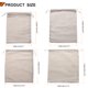 thumbnail image 2 of Uxcell 8pcs Bolsas de Almacenamiento de Algodón Bolsa de Cuerda, Beige, 2 of 7