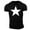 Black(New), variant on Men's Fashion Star Print Short Sleeve Crew Neck Casual Summer Classic Basic Tee Shirts