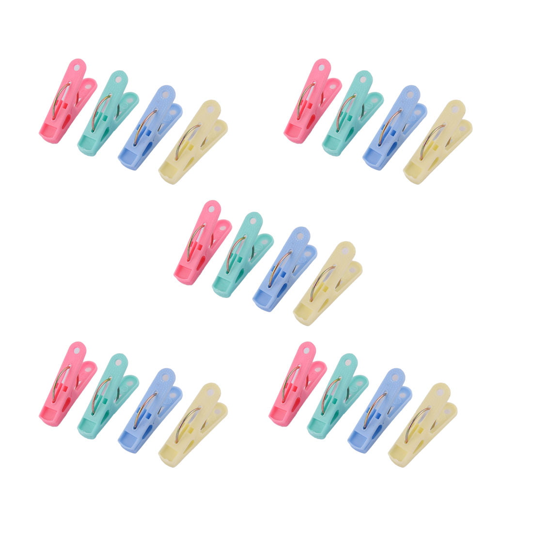 20 pcs Plastic Clothes Pegs Clips Laundry Clips Clothespin 