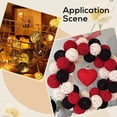 thumbnail image 5 of Wicker Rattan Balls Decorative Orbs Vase Fillers for Craft Party Valentine's Day Wedding Table Decoration Black 25~30mm 40pcs for DIY, 5 of 5
