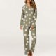 thumbnail image 1 of Puntoco Conjuntos de pijamas cómodos para mujer, pijamas de manga larga y pantalones largos para mujer y hombre, ropa de casa sexy para mujer, 1 of 5
