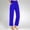 Blue, variant on Sakmal Wide Leg Women's Capri Pants Elastic Waist Athletic Pants Lightweight Solid Spring Capris for Women L