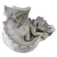 thumbnail image 3 of Design Toscano LY39427 Rougir Babel, la Statue de Dragon Timide, Moyen, Pierre Antique, 3 of 4