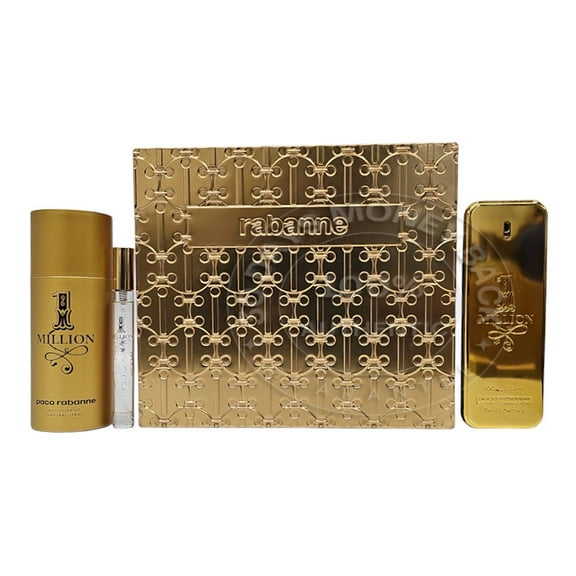 PACO RABANNE 1 MILLION 3 Pcs GIFT SET EDT Spray For Men