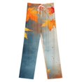 thumbnail image 3 of Thanksgiving Pumpkins Fall Leaves Pajama Pants Comfortable Elastic Waist Pajamas Fashion Sleepwear Bottoms Plus Size Homewear, 3 of 6