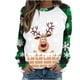 thumbnail image 1 of Sudadera de Cuello Redondo de Navidad Para Mujer Moda Casual Manga Larga Estampado Tops Blusa Odeerbi ODB196825, 1 of 5