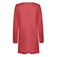 thumbnail image 6 of SDNall Long Cardigans for Women Color Long Sleeve Casual Tops Blouse with Pocket and Button Cardigan (Red, Sizes S-XXL), 6 of 9