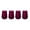 Purple, variant on Thyme & Table 4-Pack Stemless Angled Wine Glass Set, Purple