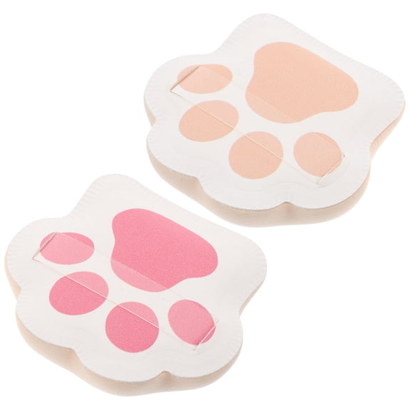 Minkissy Fine Texture Cat Paw Makeup Sponges Assorted Colors Dual Use for Seamless Makeup Application