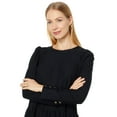 thumbnail image 3 of Lilly Pulitzer Arlette Dress for Women - Rounded Neckline with Long Sleeves, Gorgeous and Stylish Mini Dress Onyx Cozy Knit Swiss Dot SM One Size, 3 of 3