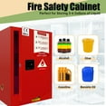 thumbnail image 2 of POWKOL Flammable Cabinet 12 Gallon Red, 18.11 x 23.23 x 35 Inchs Adjustable Shelf Flammable Storage Cabinet, for Commercial Industrial Home Use, 2 of 7