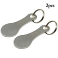 thumbnail image 2 of Bangcool Shopping Trolley Tokens Keyring Removable 2PCS Metal Keychain Cart Coin Key Ring, 2 of 10