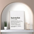 thumbnail image 4 of Hairstylist Definition Print Canvas Wall Art Hair Salon Decor Hairstylist Painting Canvas Poster Framed Ready To Hang Dictionary Artwork Hair Stylist Gift, 4 of 4